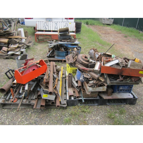 3 PALLETS OF ASST. SCRAP STEEL