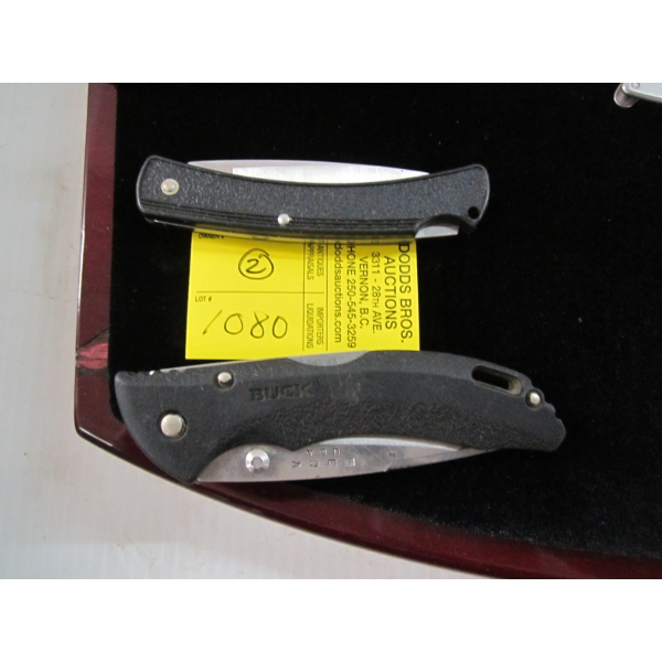 2 BUCK FOLDING KNIVES