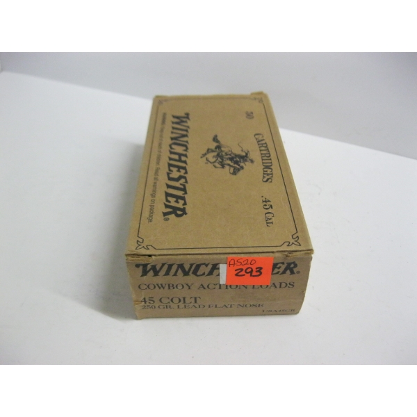 WINCHESTER .45 COLT COWBOY ACTION 250GR LFN|1X50 CARTRIDGES