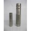 Image 1 : 2 BRUTALIST LATHE TURNED VASES