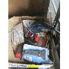 Image 2 : 7 BOXES OF MISC. VINTAGE FLASHLIGHTS, NAILS, EXIT SIGN, ETC.