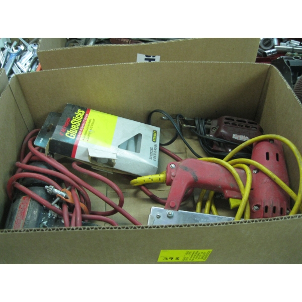 ASST. ELECTRIC STAPLER, SOLDERING GUN, DRILL, ETC.