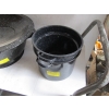 Image 3 : ENAMEL BREAD PAN & SMALL DOUBLE BOILER