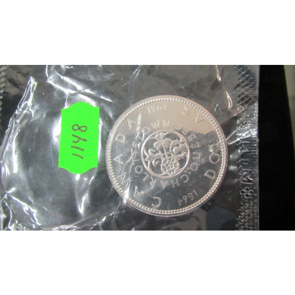 1964 CANADIAN SILVER $1 - UNCIRCULATED