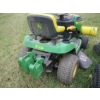 Image 9 : JOHN DEERE D100 RIDE ON MOWER W/BLADE & WINCH MOUNTED - 2 WEIGHTS ON BACK END