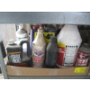 Image 1 : BOX WITH ASST'D CLEANERS, OILS, ETC.