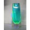 Image 4 : 2 URANIUM GLASS MURANO SOMMERSO VASES