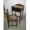 Image 1 : ANTIQUE TELEPHONE TABLE W/CHAIR