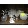 Image 2 : VINTAGE GLASSWARE - GOBLETS, DESSERT BOWLS, ETC.