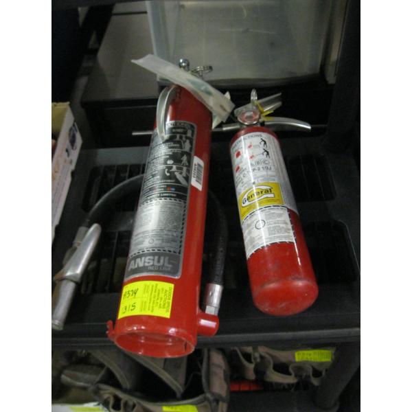 2 FIRE EXTINGUISHERS