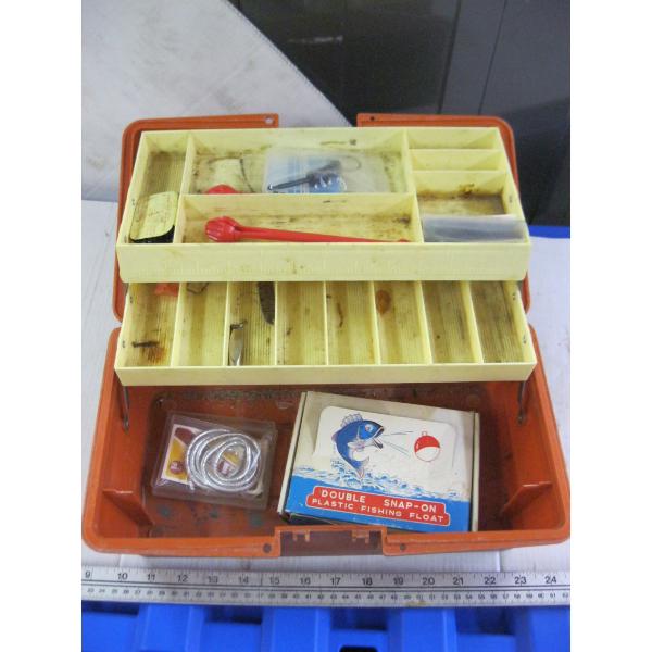 "AS IS" FISHING BOX W/MISC. CONTENTS
