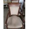 Image 2 : SET OF 6 WOOD FRAMED UPHOLSTERED DINING CHAIRS