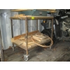 Image 1 : METAL W/WOOD TOP ROLLING TABLE