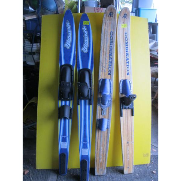 2 PAIR OF WATERSKIS