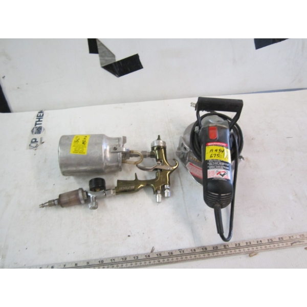 BINKS PAINT SPRAYER & A CRANE MULTI UNDERCUT SAW