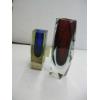 Image 1 : 2 MURANO SOMEROSO GLASS VASES