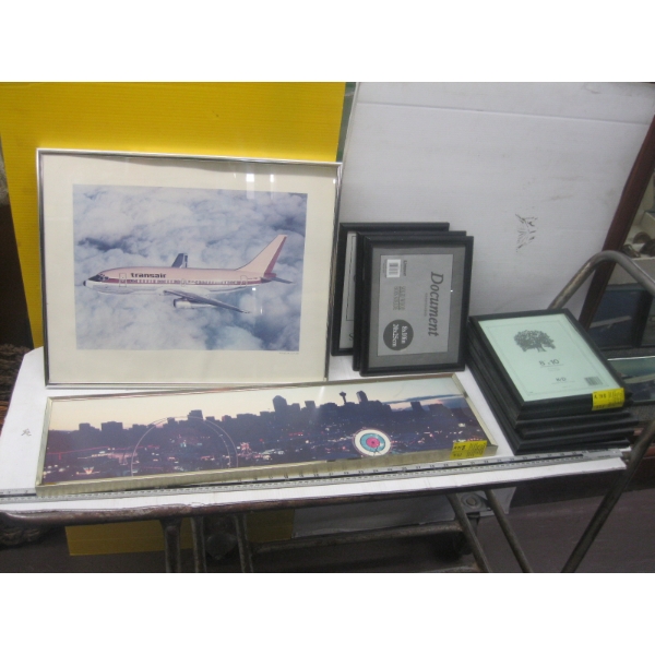 AIRPLANE PICTURES & NEW PICTURE FRAMES, ETC.