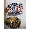 Image 2 : ASST. COLLECTABLES: BELT BUCKLES, PENS, STAMP, ETC.