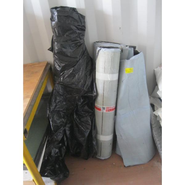 ROLLS OF TAR ROOFING, PLASTIC CHICKEN WIRE