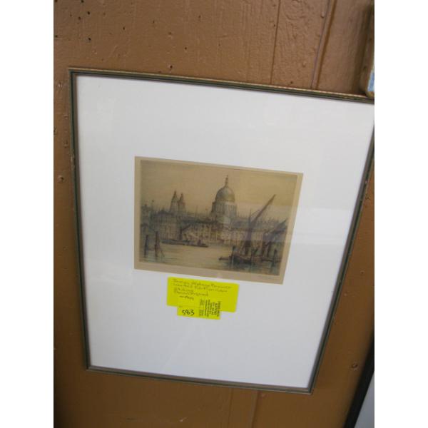JAMES ALPHEGE BREWER LTD. EDITION COLOR ETCHING, PENCIL SIGNED