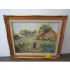 Image 1 : PAINTING OF LADY ON FARM