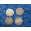 Image 1 : 4 PRE-'66 50 CENT CDN COINS