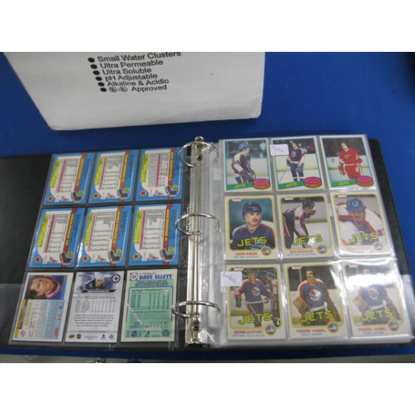 2 BINDERS OF ASST. HOCKEY CARDS