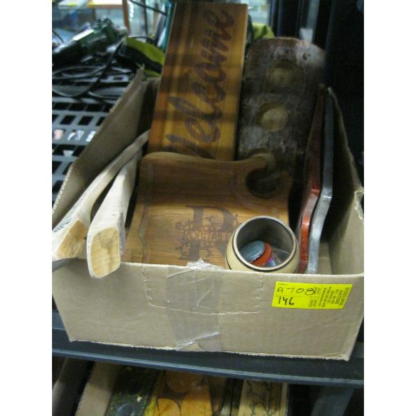 ASST. HAND MADE WOOD & ACRYLIC ITEMS