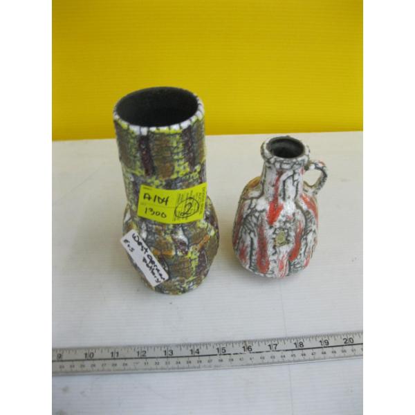2 MCM POTTERY VASES