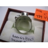 Image 4 : LADIES .925 SILVER RING W/AMETHYST STONES, 7G - SZ 6.5