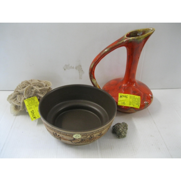 JUG, BOWL, ROCK & DESSERT ROSE