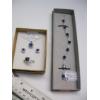 Image 1 : LADIES .925 SILVER BRACELET & MATCHING .925 SILVER NECKLACE, EARRINGS & RING (SZ 9) 