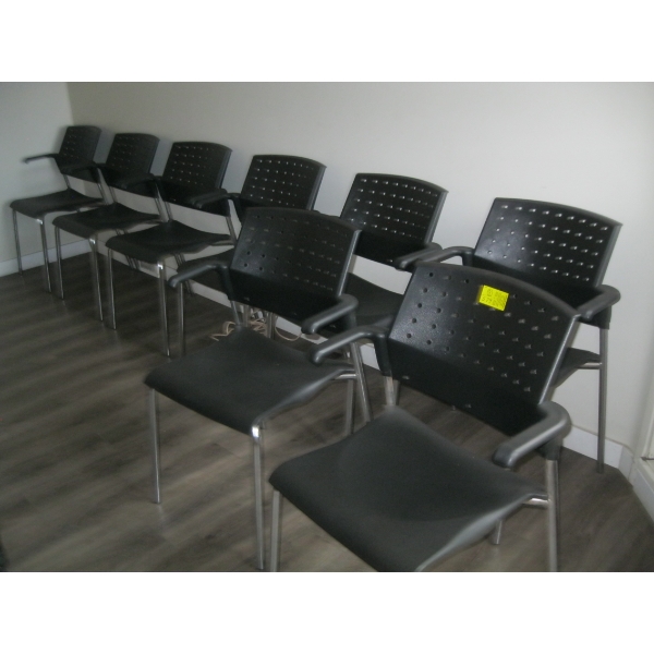 8 STACKING CHAIRS