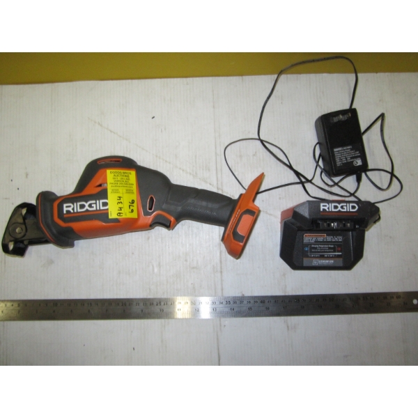 RIGID RECIPROCATING SAW W/CHARGER - NO BATTERY