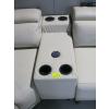 Image 6 : 6 PIECE SECTIONAL SOFA W/END RECLINERS, BUILT IN STEREO & ADJUSTABLE HEADRESTS