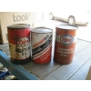 Image 2 : COLLECTION OF OIL CANS W/OIL