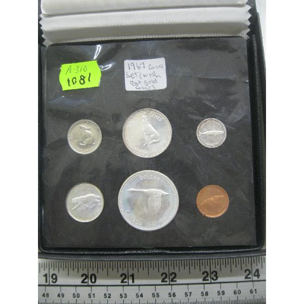 ROYAL CANADIAN MINT SET FROM 1967 - MISSING GOLF COIN