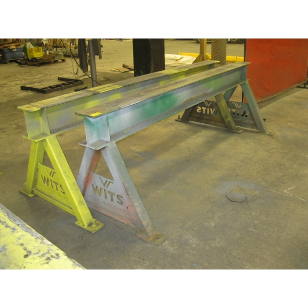 2 HEAVY DUTY 8' METAL SAWHORSES