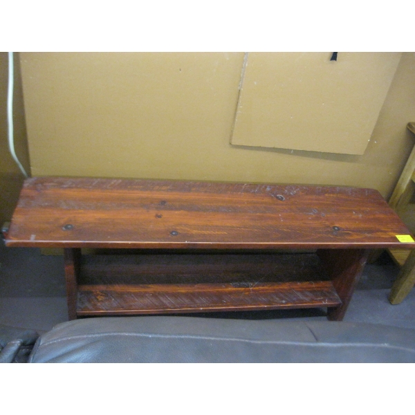 CHERRY WOOD LOOK BENCH