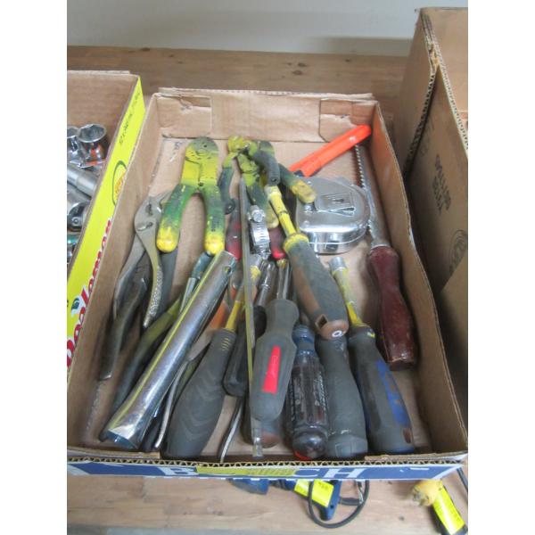 ASST. SCREWDRIVERS, PLIERS, ETC.