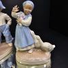 Image 4 : PAIR OF 8.5" BOY & GIRL W/GEESE, SIGNED BN