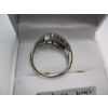 Image 4 : LADIES 10KT WHITE GOLD DIAMOND RING, 2.4G - SZ 6 1/4