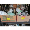 Image 1 : 2 FLATS OF MISC. CORELLE DISHES, MEASURING CUPS, ETC.