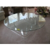 Image 1 : LG. ROUND GLASS BASE & TOP COFFEE TABLE
