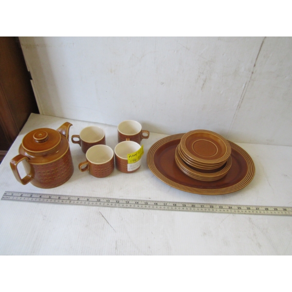 SET OF HORNSEA ENGLISH DISHES