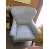 Image 1 : SM. UPHOLSTERED WING BACK DRAGONFLY PATTERN CHAIR