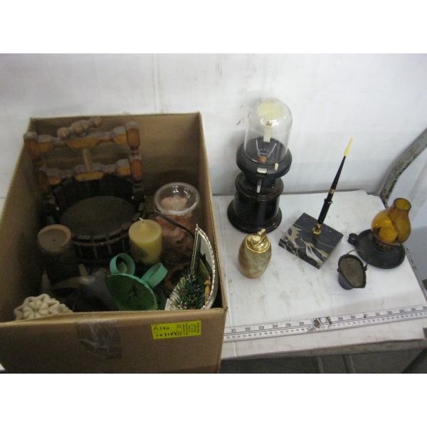 MISC. BASKETBALL GAME, CANDLES, ETC.