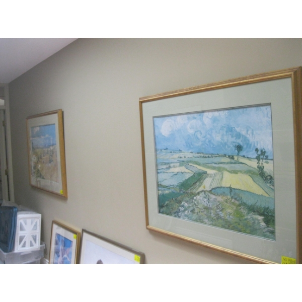 2 LG. FRAMED PRINTS
