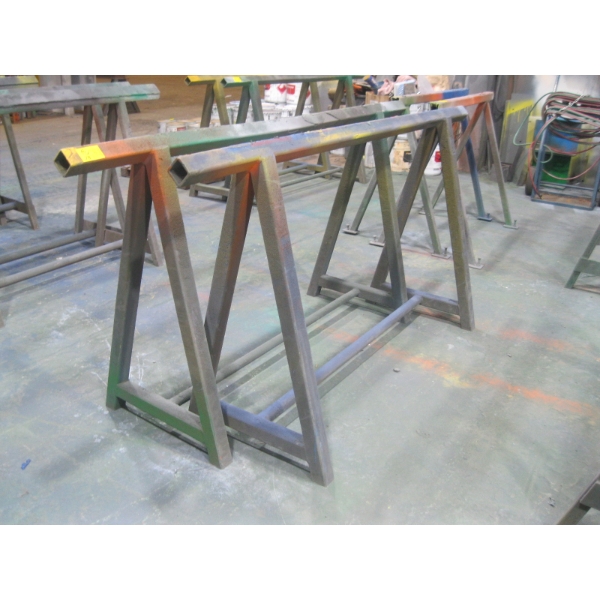 PAIR OF 6' METAL SAWHORSES