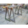 Image 1 : PAIR OF 6' METAL SAWHORSES